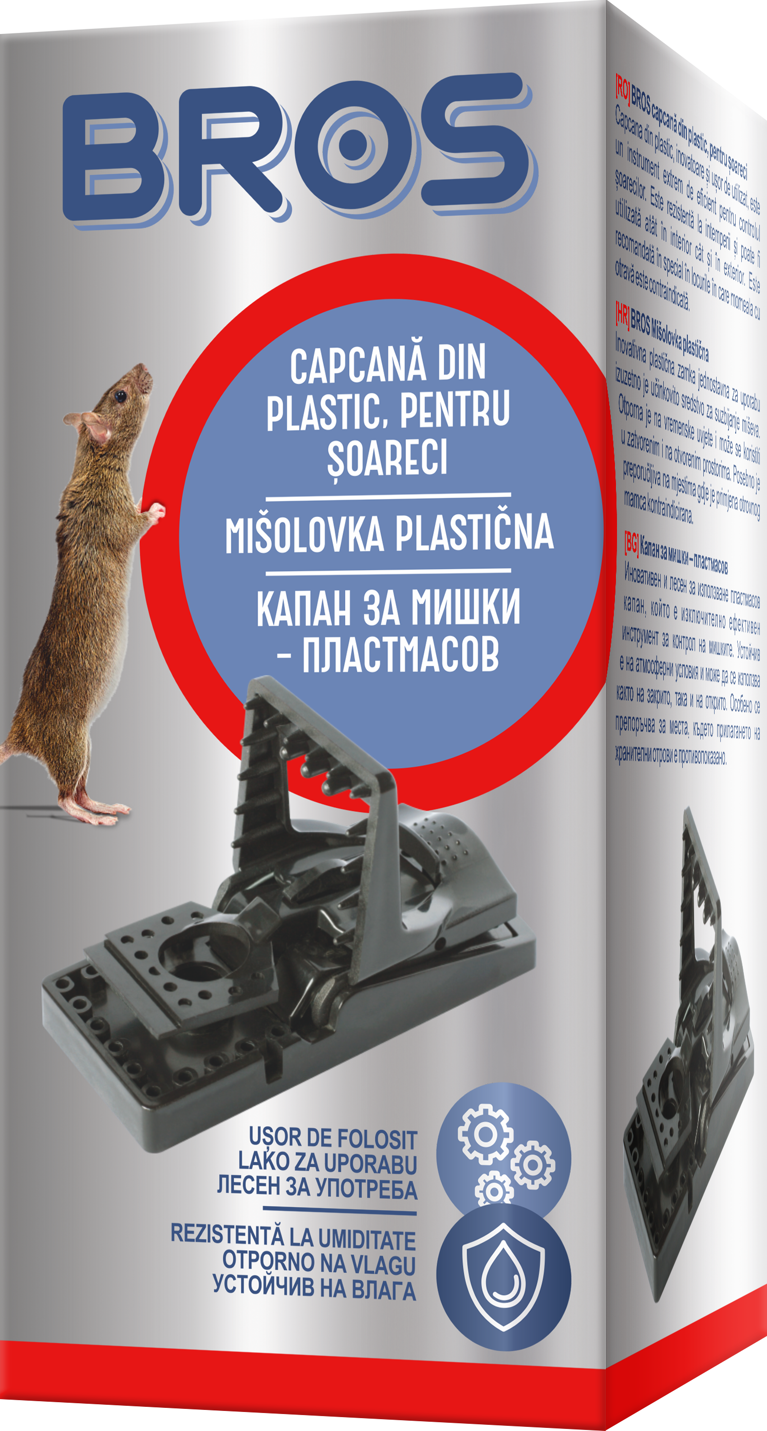 BROS Capcană din plastic pentru șoareci