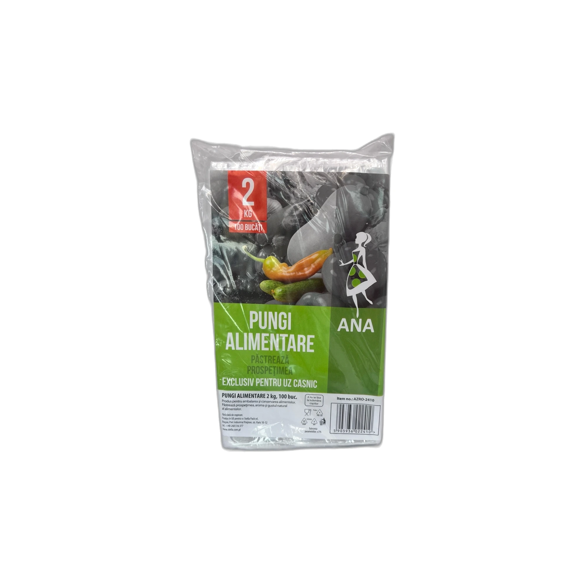 Pungi alimentare 2kg (100 buc) AZ