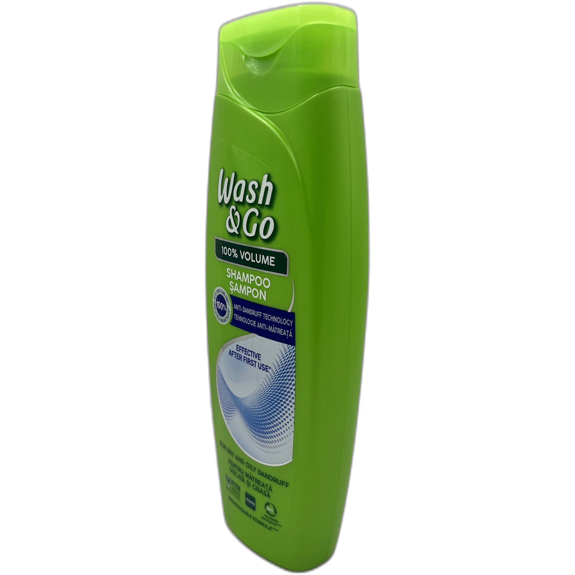 Șampon Wash & Go 100% Volume Anti-Mătreață 360 ml