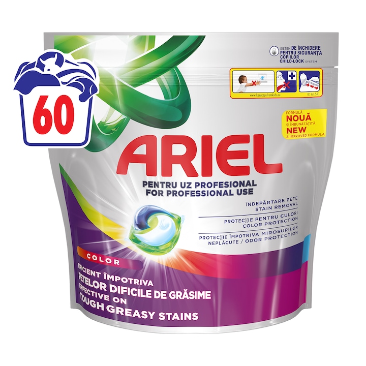 Capsule detergent Ariel All-in-1 Pods Color, 60 capsule