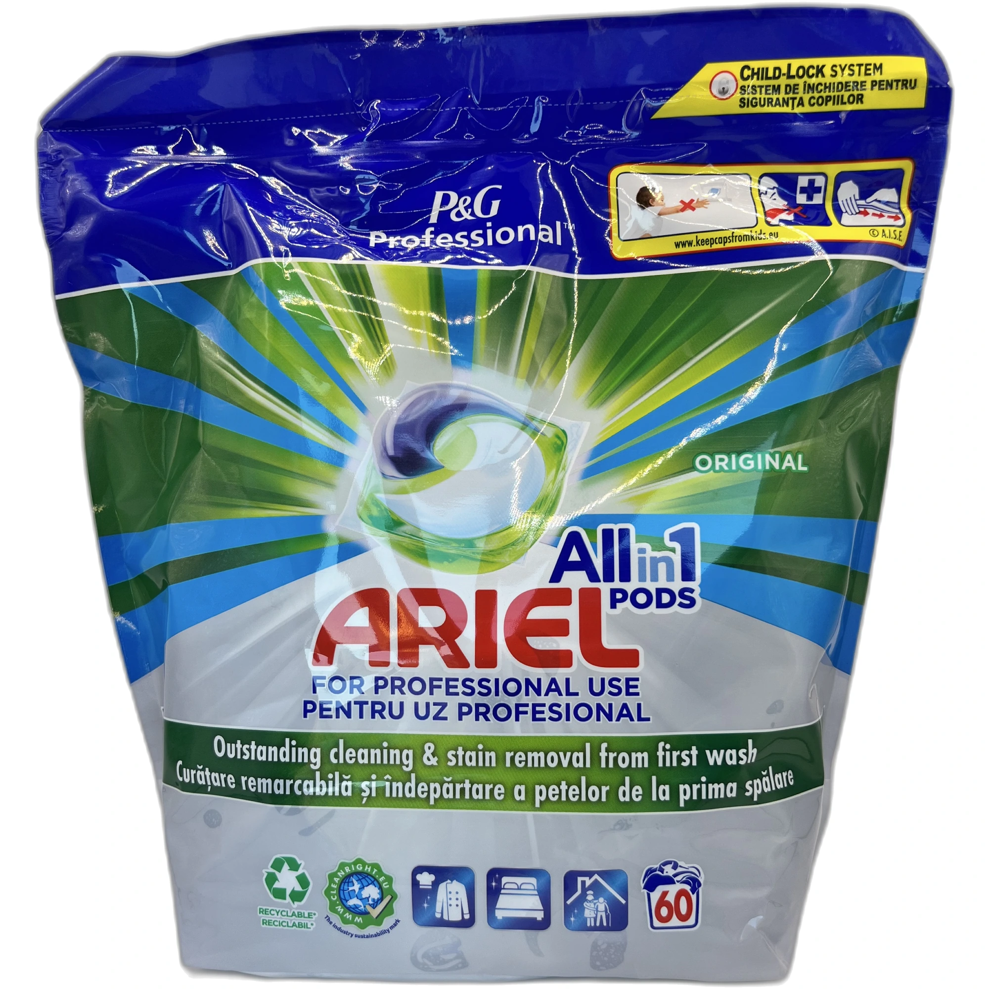 Capsule detergent Ariel All-in-1 Pods Original, 60 capsule